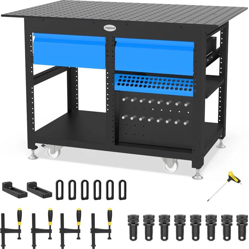 siegmund-us167342-system-16-workstation-with-set-b-including-28x4-32x48-perforated-plate-2-storage-drawers-front